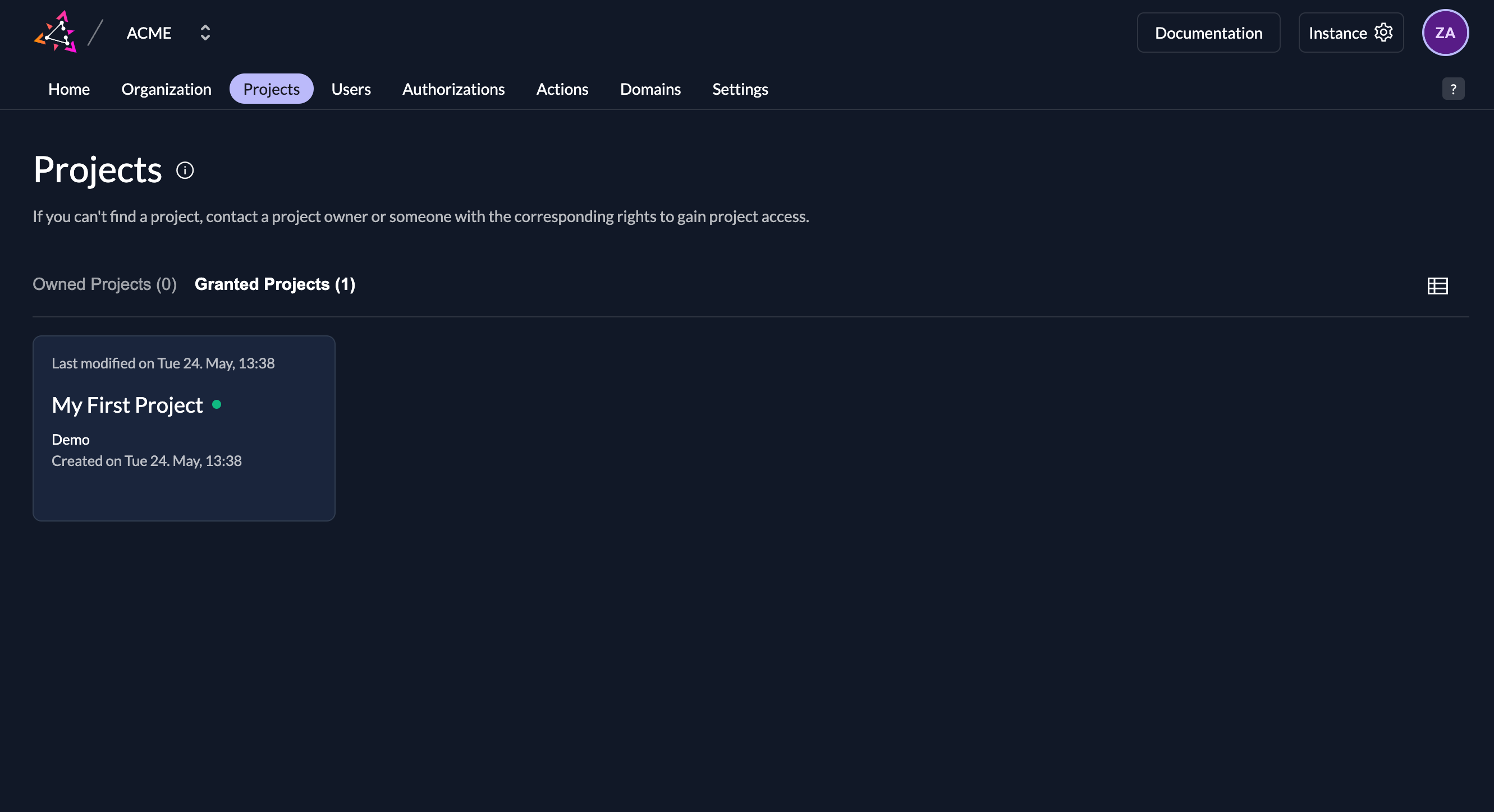 /TheArchive/zitadel/raw/commit/99c5e9e3bd4a7b8d71b22924d38955f78063bb75/docs/static/img/console_granted_projects_overview.png